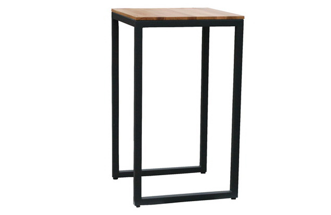 Stehtisch Eiche- Stahl anthrazit 64er