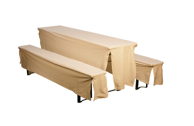 Bierbankhusse naturweiß