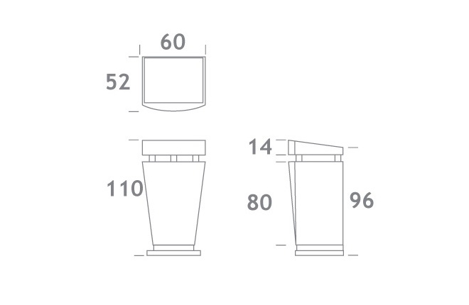 Rednerpult weiß Nr.4