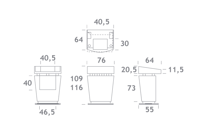 Rednerpult weiß Nr.1