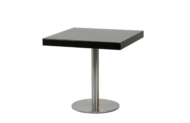 Bistrotisch, MdF-schwarz, 80x80cm