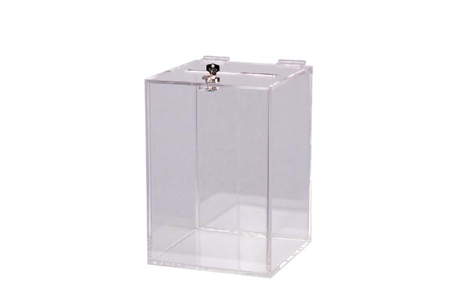 Einwurfbox Acrylglas klar