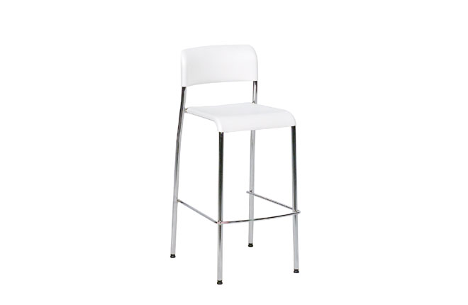 Barhocker stapelbar weiß