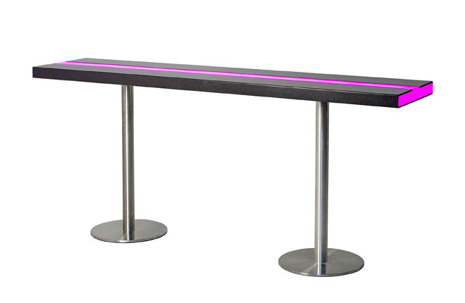 Stehtisch RGB-LED lang