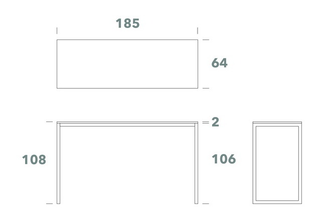 Stehtisch Eiche- Stahl weiß 185er