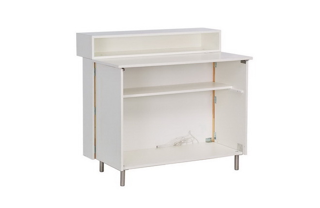 Counter weiß, Front hinterleuchtet