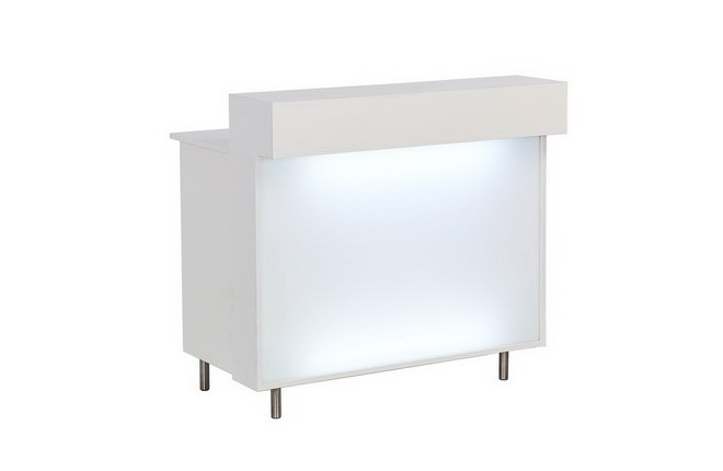 Counter weiß, Front hinterleuchtet