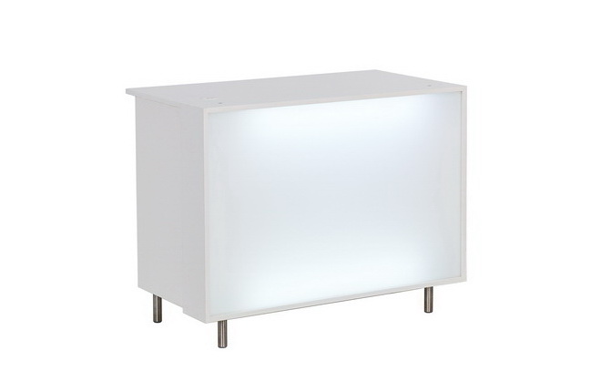 Counter weiß, Front hinterleuchtet